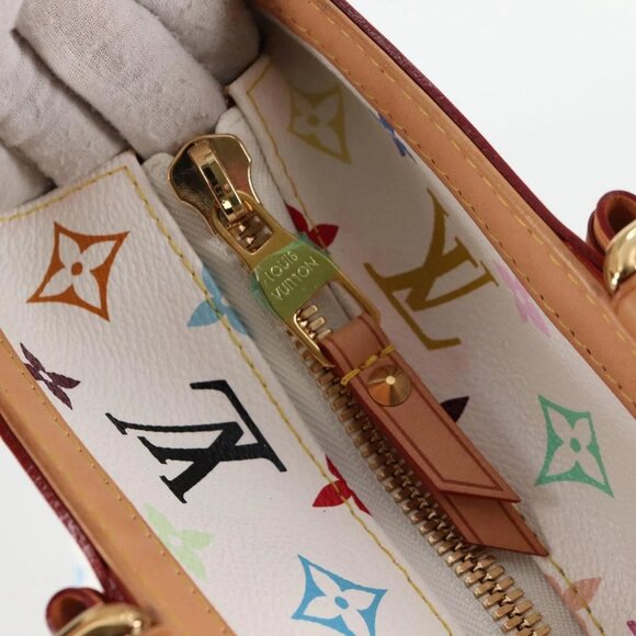 LOUIS VUITTON Multicolor Shirley GM Hand Bag 2way White M93214 LV Auth 115639AM - Picture 11 of 16